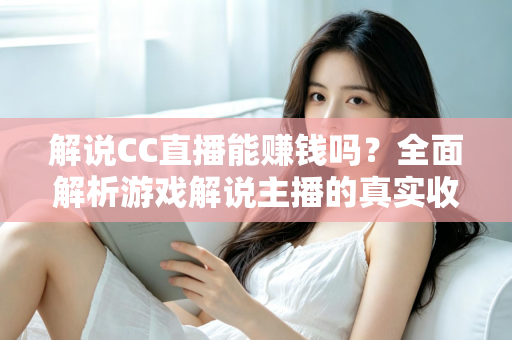 解说CC直播能赚钱吗？全面解析游戏解说主播的真实收入与变现路径