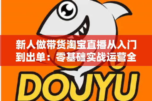 新人做带货淘宝直播从入门到出单：零基础实战运营全攻略