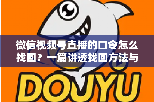 微信视频号直播的口令怎么找回？一篇讲透找回方法与防丢技巧的实用指南