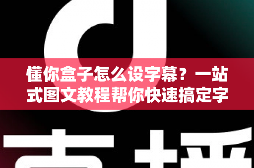 懂你盒子怎么设字幕？一站式图文教程帮你快速搞定字幕设置